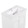 Bathroom Vanity With Sink, Bathroom Cabinet With Two Doors And One Drawer, White - Image 12