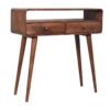 Curved Console Table - Caramel - Image 2