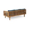 Claremont - 3 Seater Daybed Acacia Wood Water Resistant Cushions - Teak - Image 7