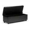 Hamilton - Storage Ottoman - Coffee Brown - Image 2