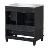 30" Bathroom Vanity With Sink, 1 Door With Shelf And 3 Drawers, Soft Close Door - Black - Image 18