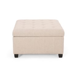 Isabella - Ottoman Storage Solution - Wheat