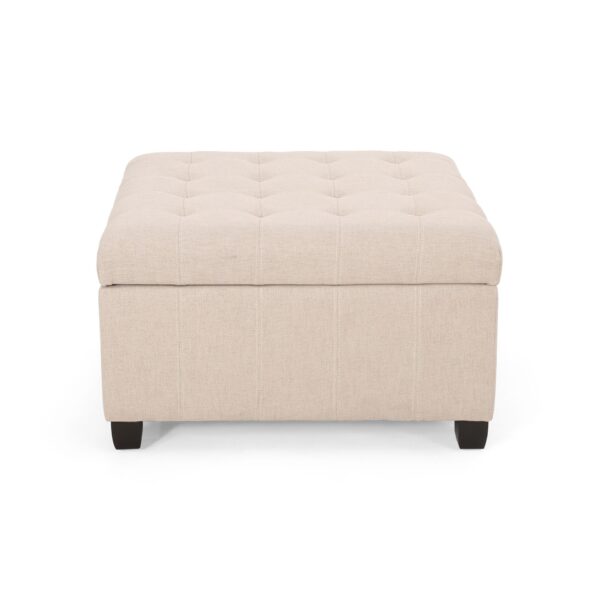 Isabella - Ottoman Storage Solution - Wheat