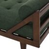 Chic Modern Chaise Lounge With Button Tufting And Bentwood Design - Blackish Green - Image 7