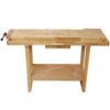 55" Wood Workbench For Garage Workshop And Home - Natural - Image 4