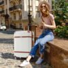 Hardshell Luggage Sets 3 Piece Double Spinner 8 Wheels Suitcase With Tsa Lock Lightweight 20''24''28'' - White - Image 10