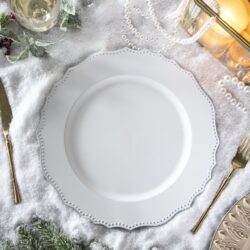 Plastic Charger Plate (Set of 8) - White