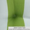 2 Piece High Back Chair Cushion Set, Tufted Patio Or Rocking Chair Cushions For Garden Or Porch - Kiwi / White - Image 10