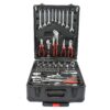 899 Piece Home Repair Tool Set With Rolling Plastic Toolbox, 4 Drawers, General Household Maintenance Kit For Garden, Homeowner, Handyman - Black - Image 4