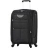 Softside Luggage Expandable 3 Piece Set Suitcase Upright Spinner Softshell Lightweight Luggage Travel Set - Black - Image 20