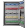 150 Key Adjustable Key Cabinet With Key Lock - Gray - Image 4