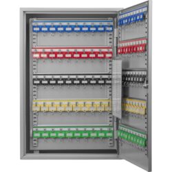 150 Key Adjustable Key Cabinet With Key Lock - Gray