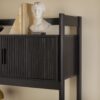 Transitional Reeded Desk With Hutch And Drawers Plus Tech Management - Black - Image 7