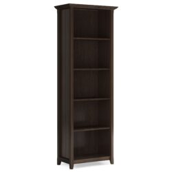 Acadian - 5 Shelf Bookcase - Brunette Brown