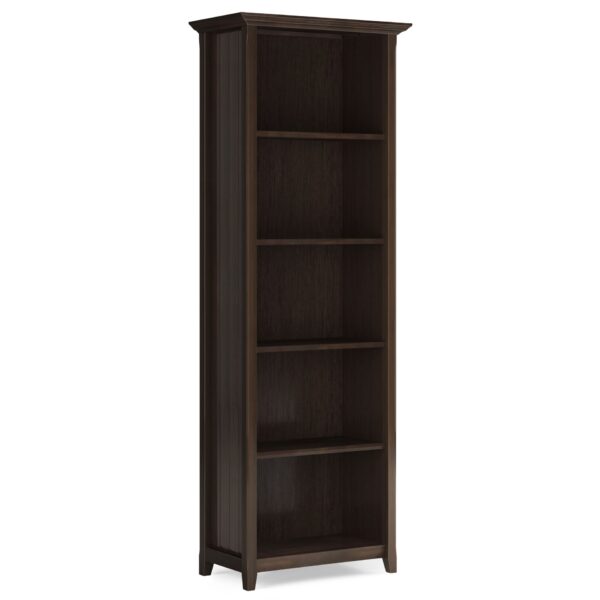 Acadian - 5 Shelf Bookcase - Brunette Brown