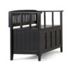 Acadian - Entryway Storage Bench - Black - Image 5