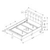 Queen Size Bed, Upholstered, Transitional - Beige - Image 11