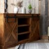 Farmhouse - Corner TV Stand For TVs Up To - Aged Whiskey - Image 4