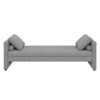 Modern Upholstered Chaise Lounger Daybed With Pillows Small Single Daybed, No Mattress Needed, Perfect For Living Rooms & Home Office, Linen Fabric - Gray - Image 5