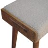 Boucle Tray Style Footstool - Cream - Image 7