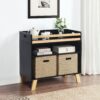 Livia - Multi Purpose Changing Table - Black, Natural - Image 6