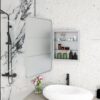 Rectangle Medicine Cabinet Mirror Bathroom Mirror With Storage Wall Mounted Medicine Mirror Cabinet With LED - Sliver - Image 6