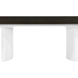 Carene - Dining Table (With Leaf) - Brown / White
