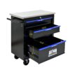 4 Drawer Multifunctional Tool Cart With Wheels - Black / Blue - Image 6