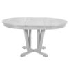 Topmax - 5 Piece Rustic Extendable Dining Table Set Round Trestle Table And 4 Cross Back Dining Chairs For Kitchen, Dining Room - Gray - Image 16