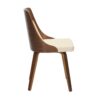 Anabelle - Mid-Century Modern Dining / Chair (Set of 2) - Walnut / Cream - Image 3
