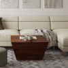 Abba - Square Coffee Table - Cognac Brown - Image 7