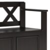 Amherst - Small Entryway Storage Bench - Hickory Brown - Image 9