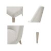 Modern Type Dining Chair (Set of 2) - Ivory - Image 7