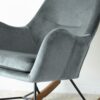 Chel - Velvet Rocking Chair - Light Gray - Image 3