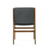 Contemporary Dining Chair Set Upholstered Fabric With Rubberwood Frame - Dark Gray - Image 11