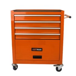 4 Drawers Multifunctional Tool Cart With Wheels - Orange