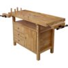 Wood Workbench For Garage Workshop And Home - Natural - Image 7
