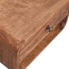 Curved Wall Mounted Bedside Table With Open Slot - Caramel - Image 6