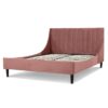 Aspen - Queen Vertical Tufted Headboard Platform Bed Set - Ash Rose Pink - Image 2
