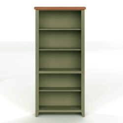 Vineyard - 72" High 5 Shelf Bookcase - Sage Green And Fruitwood