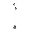 Cone - Contemporary Floor Lamp - Plated Nickel / Black - Image 4