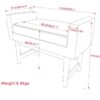 Scott - Small Ottoman Bench - Pewter Gray - Image 9