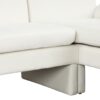 Convertible Futon Sofa Bed Futon Sofa Couch With An Adjustable Backrest, A Reversible Chaise Lounge And 2 Removable Armrest Pillows For Living Room - Beige - Image 26