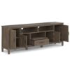 Lev - Handcrafted TV Media Stand - Smoky Brown - Image 9