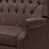 Dunham - Contemporary Fabric Tufted Oversized Pushback Recliner - Brown - Image 15