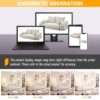 Human Dog Bed, Lazy Sofa Couch, Multifunctional Foldable Sofa Bed, 3 In 1 Teddy Fabric Sleeper Sofa Bed For Living Room Guest Bed, Playroom - Beige - Image 11