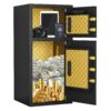 Large Double Door Coin Operated Safe, Digital Security Safe With Fireproof And Waterproof Bag, 6.5 Cubic Feet Safe Box With Hidden Code Function For Home - Black - Image 14