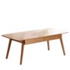 Low Table, Coffee Table With Storage Shelf - Natural - Image 3
