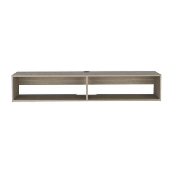 Moore - Floating TV Stand With Cable Management Oak - White Oak
