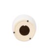 Glazed Ceramic Drum Stool Indoor / Outdoor Side Table Ceramic - White - Image 12